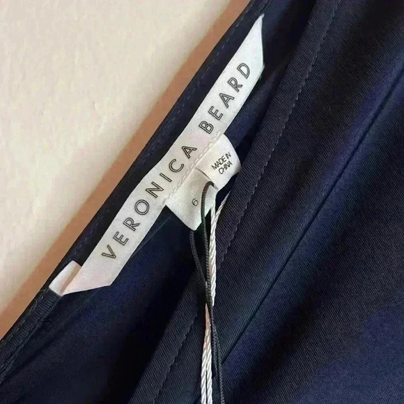 Veronica Beard Gilbert Navy Jersey Midi Dress NWT - Picture 4 of 12